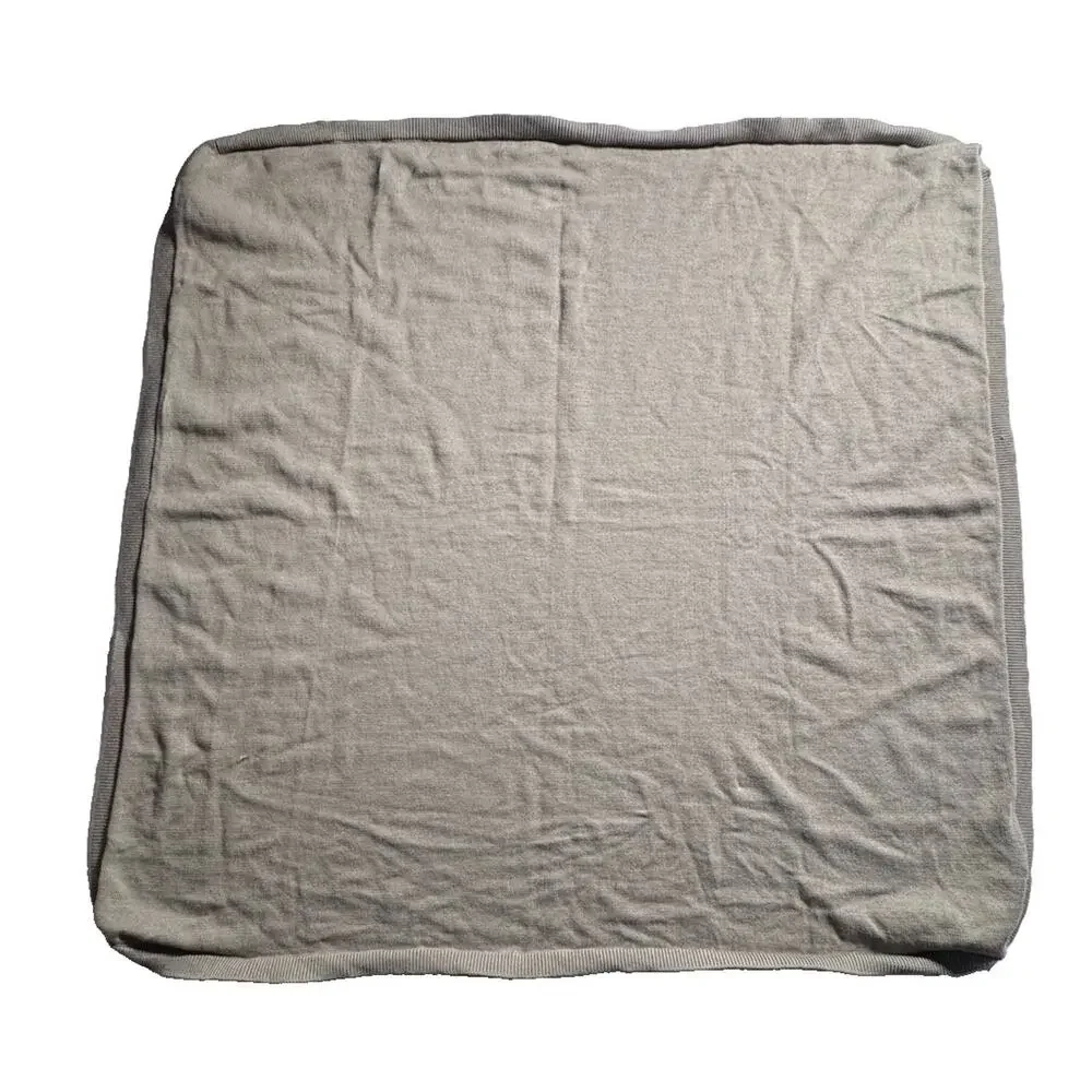 Quincy Mae Baby Knit Blanket Gray Taupe Neutral 33x33 Nursery Stroller
